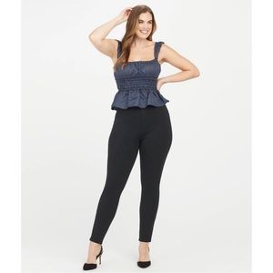 SPANX The Perfect Pant Ankle 4 Pocket in Navy Plus Size 1X Pull On Shaping